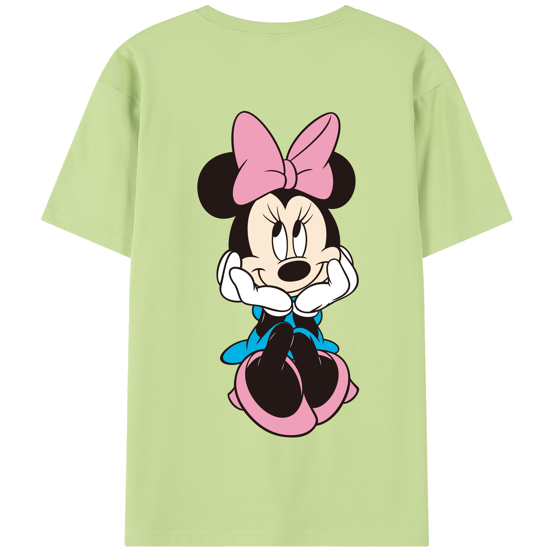 （画像用） ミッキーマウス Mickey Mouse 綿100％半袖Tシャツ（背面プリント）